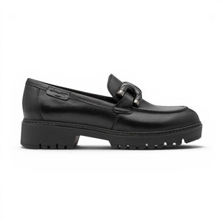 Tamaris Women's Black Leather Loafer Comfort Shoes - 24740-47