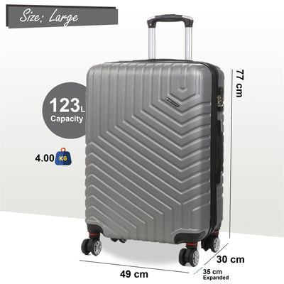 Expandable Hard Shell 8 Wheels Luggage Travel Cabin Bags Suitcase Set