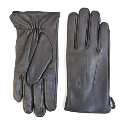 Men’s Italian Leather Warm Wool Lining Winter Gloves - M-LGV-305