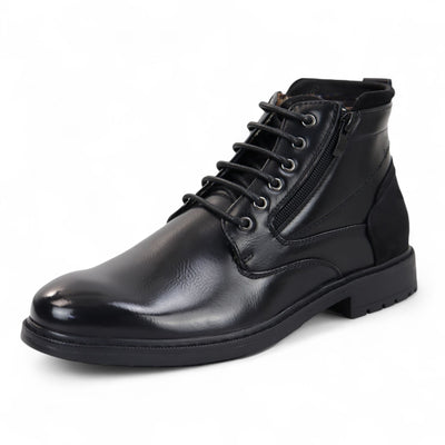 Men's Biker Lace-Up Ankle Boots