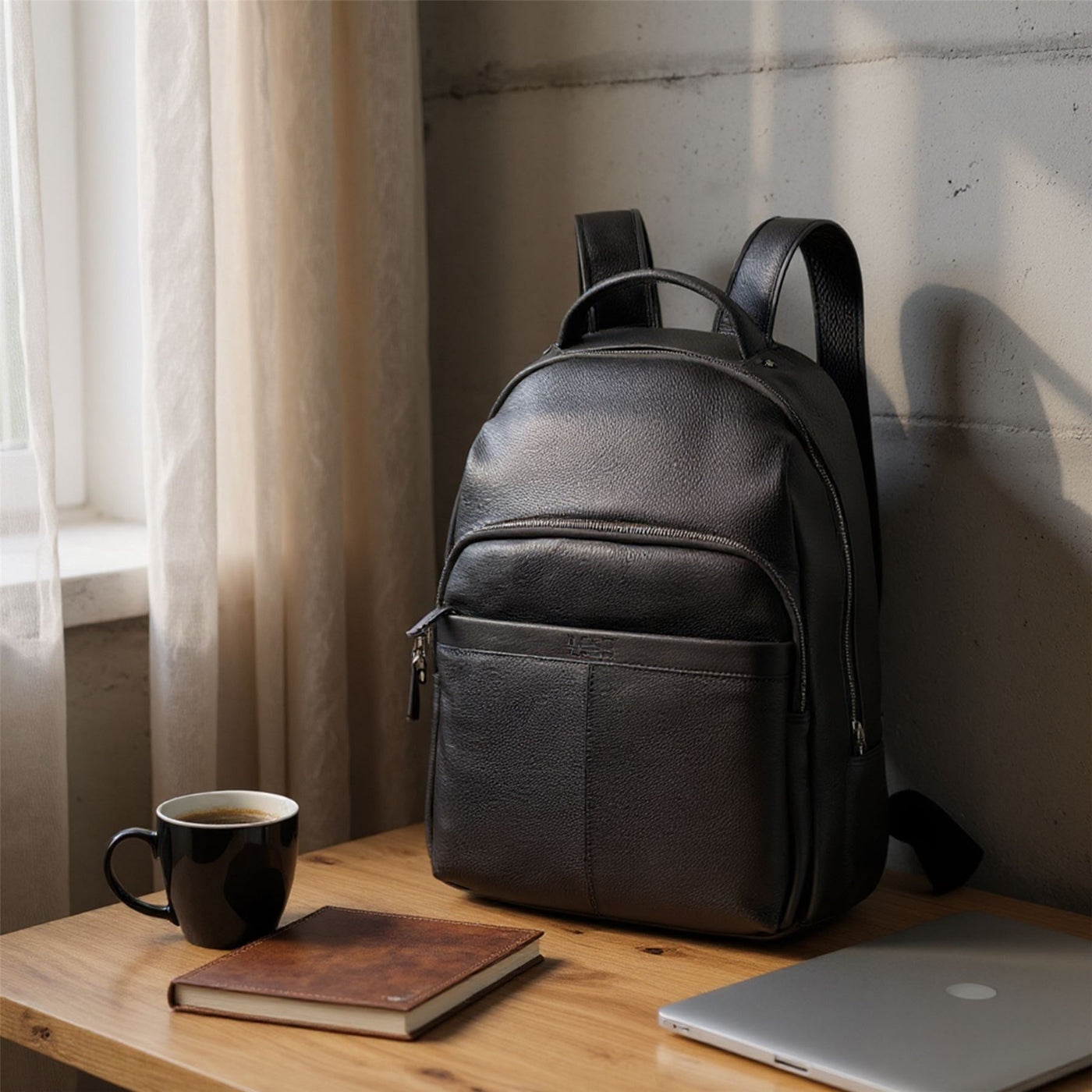 Genuine Leather Vintage Rucksack Laptop Bag Travel Backpack - Capri