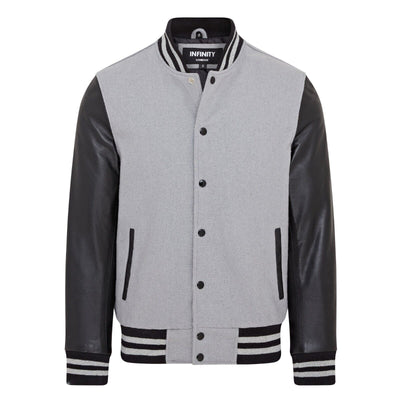 Letterman Baseball Wool Leather Varsity Bomber Jacket - Genoa