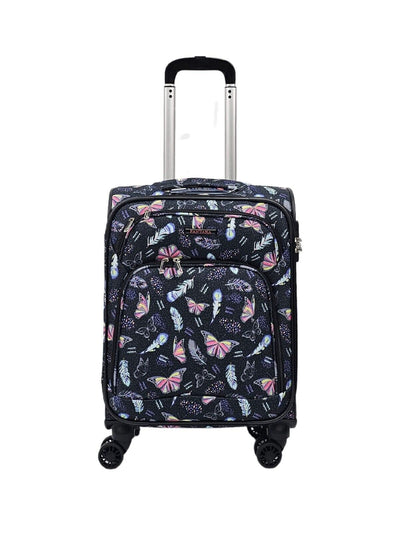 Lightweight Print Suitcases 8 Wheel Luggage Travel Soft Bags Set