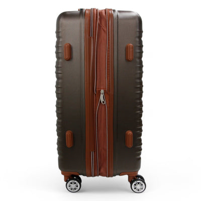 Expandable Hard Shell ABS Suitcase Set 8 Wheel Robust Travel Case Holiday Luggage