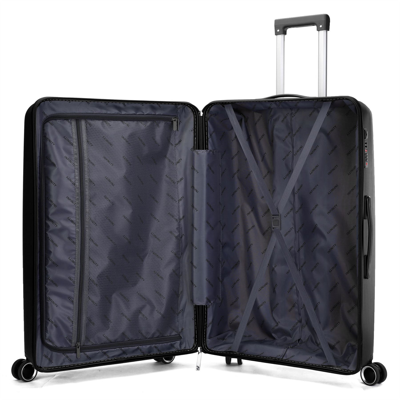 Hard Shell Suitcase Cabin TSA Luggage Travel Set