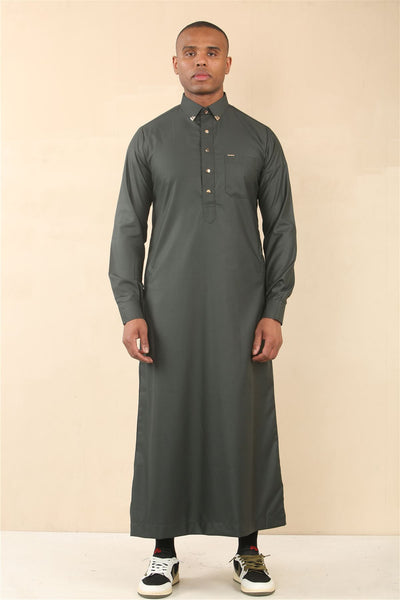 Men's Thobe Arab Saudi Emirati Islamic Clothing Jubba Robe