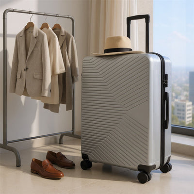 Hardshell Suitcase Set Robust 8 Wheel Luggage Cabin Case Bag