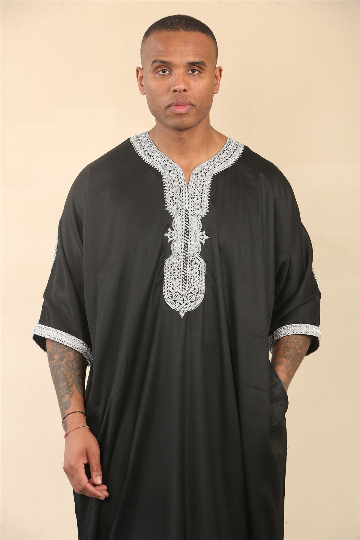 Men's Moroccan Thobe Jubba Robe Eid Djellaba Gandoura