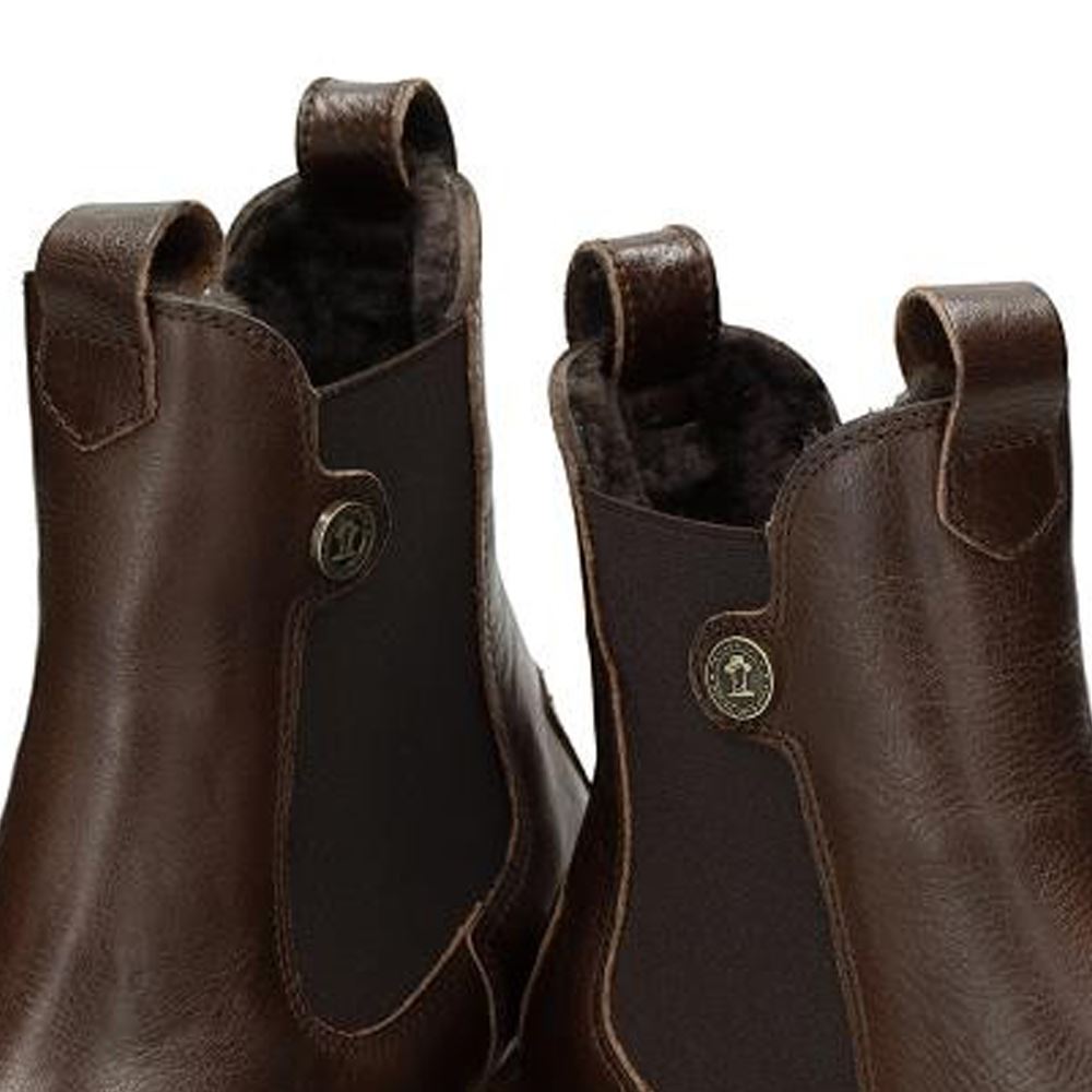 Panama Jack Women's Francesca B13 Brown Leather Chelsea Boots