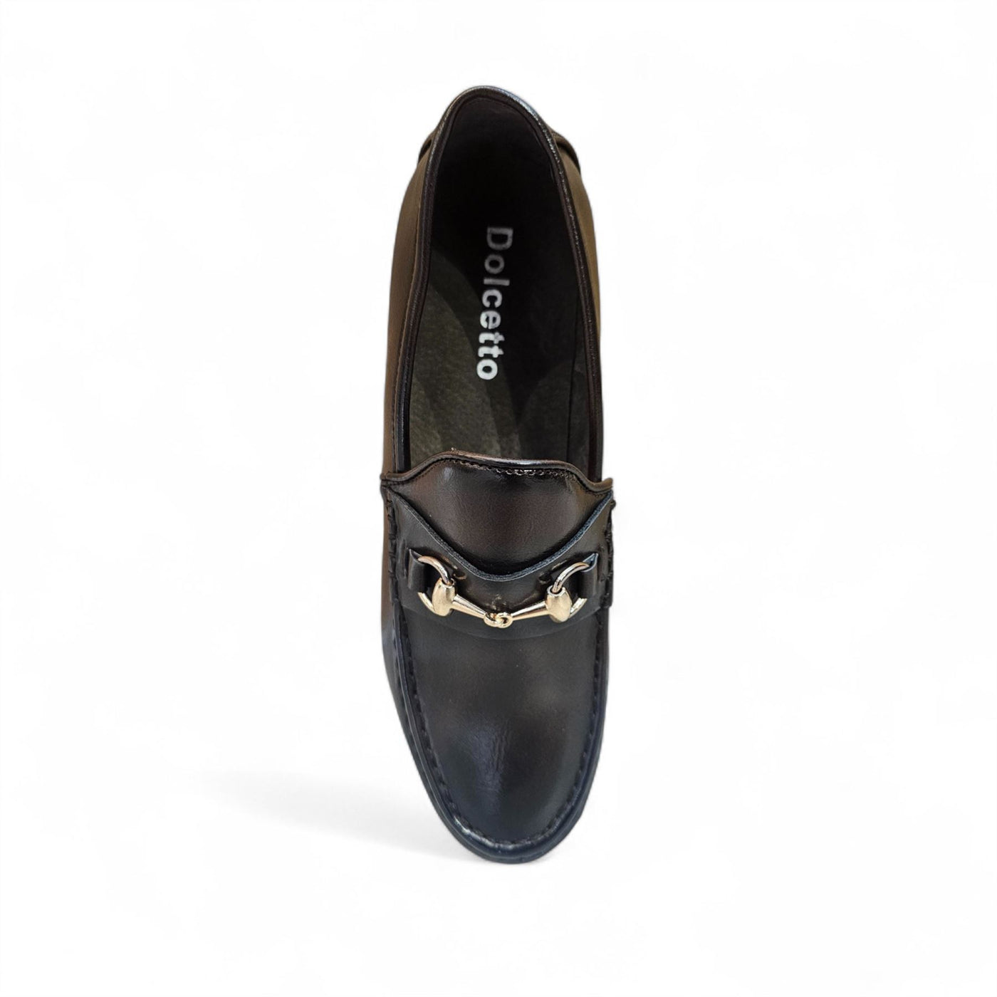 Men's Loafers with Gold Buckle Smart Slip-On Shoes