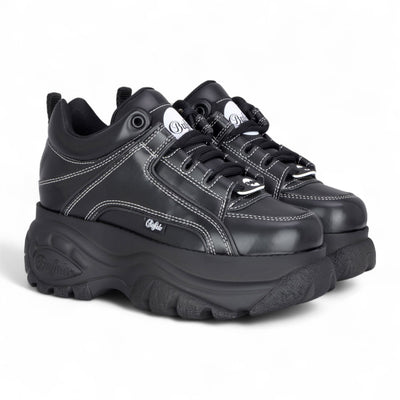 Buffalo Womens Black Chunky Platform Fashion Trainers - 1339-14