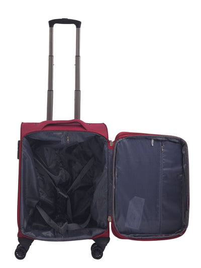 Soft 3 pcs Luggage Suitcase Set Cabin Light Travel Bags