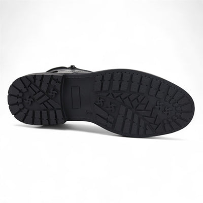 Men's Biker Lace-Up Ankle Boots