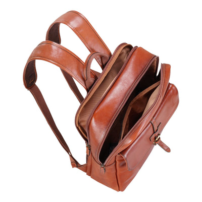 Genuine Leather Vintage Laptop Backpack Travel Bag - Cove