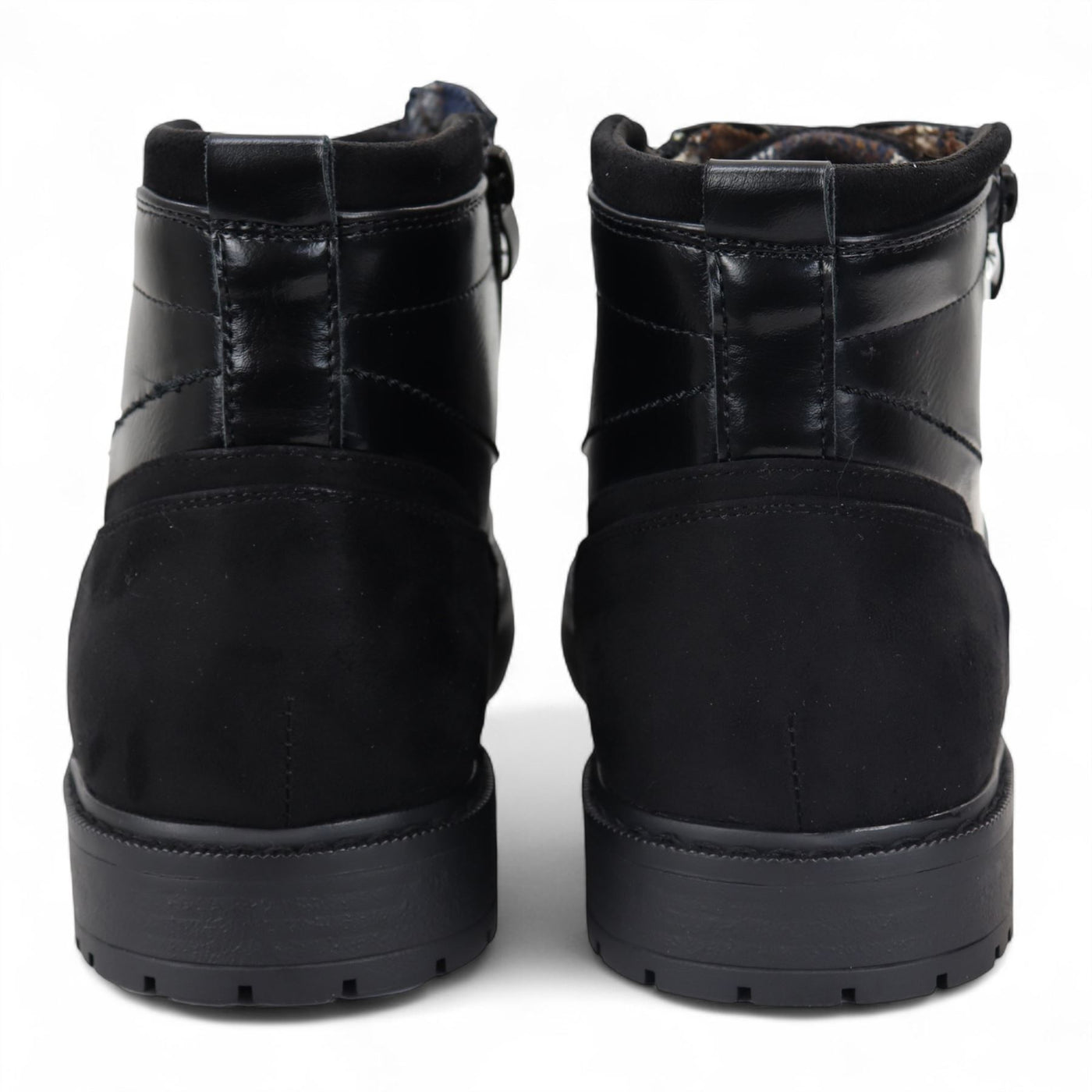 Men's Biker Lace-Up Ankle Boots