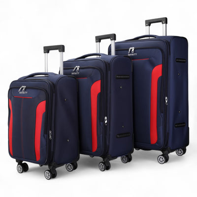8 Wheel Lightweight Suitcase Luggage Travel Bags Set