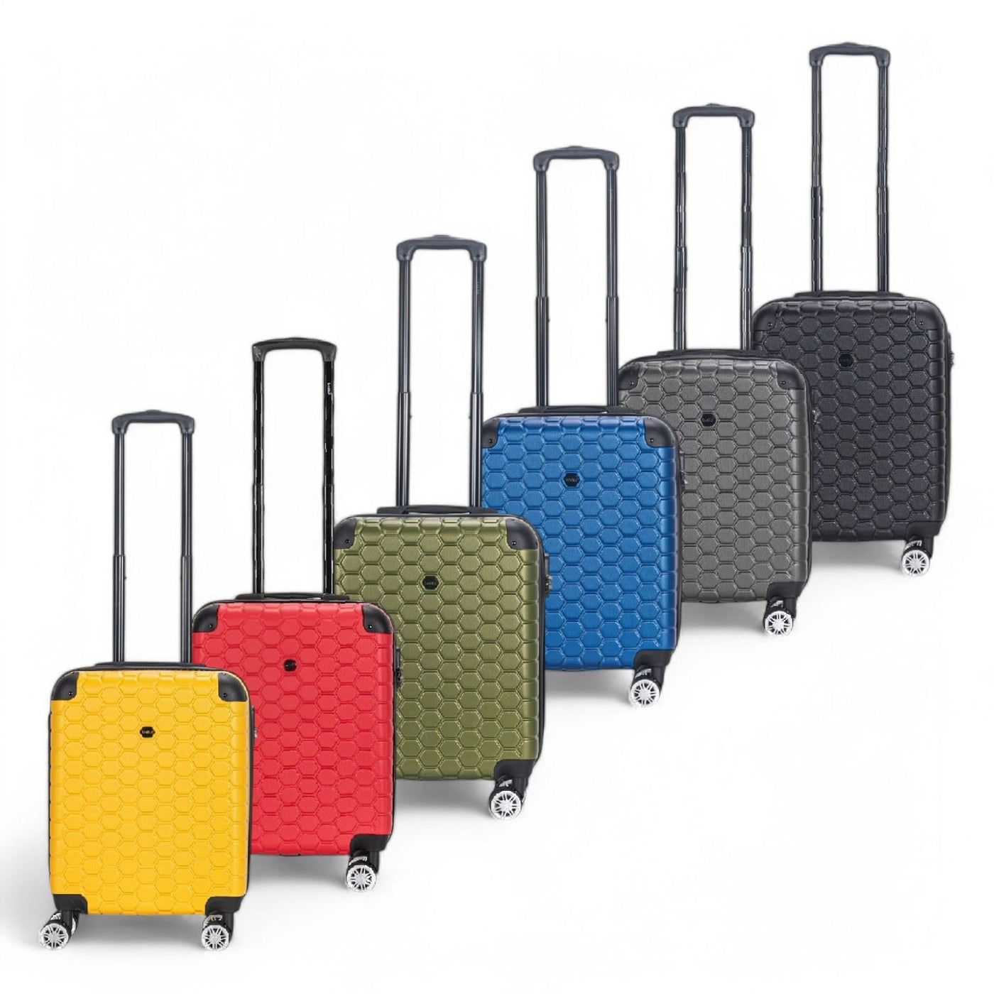 Strong ABS Hardshell Cabin Suitcase 55 x 40 x 20 cm Luggage Suitable for Easyjet, Ryanair