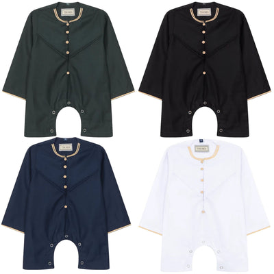 Baby Boys Omani Eid Thobe  Saudi Emirati Jubba Robe Romper