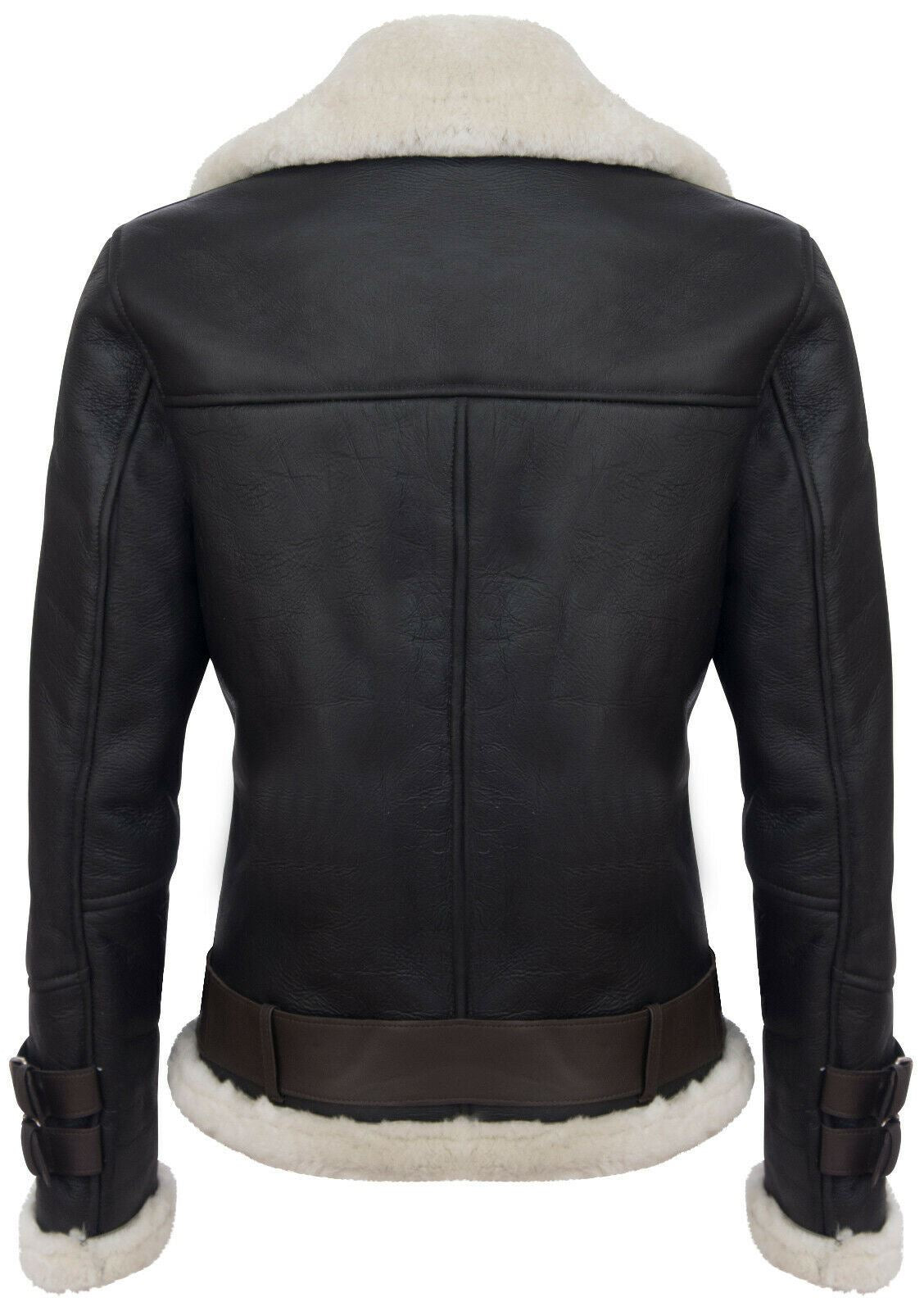 Mens Sheepskin Leather Biker Jacket-Edmonton