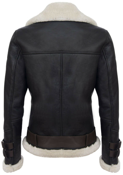 Mens Sheepskin Leather Biker Jacket-Edmonton