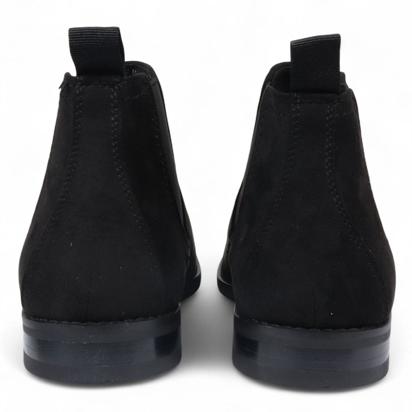 Men's Suede Chelsea Boots Real Leather Lined Slip-On
