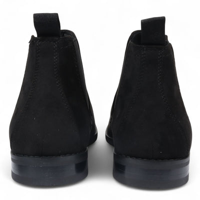 Men's Suede Chelsea Boots Real Leather Lined Slip-On
