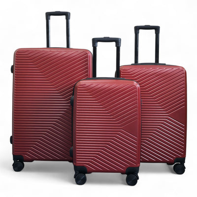 Hardshell Suitcase Set Robust 8 Wheel Luggage Cabin Case Bag