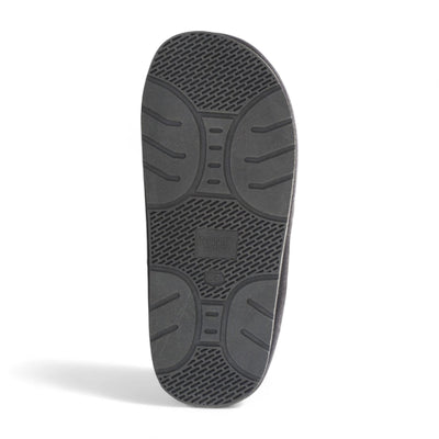 Women's Genuine Sheepskin Grey Suede Mule Winter Slippers - Luna