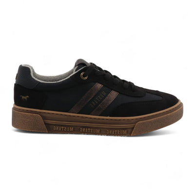 Mustang Women's Black Street Platform Sneakers Shoes