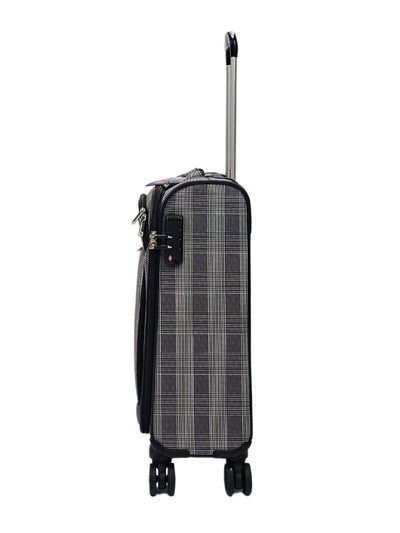 Lightweight Print Suitcases 8 Wheel Luggage Travel Soft Bags Set