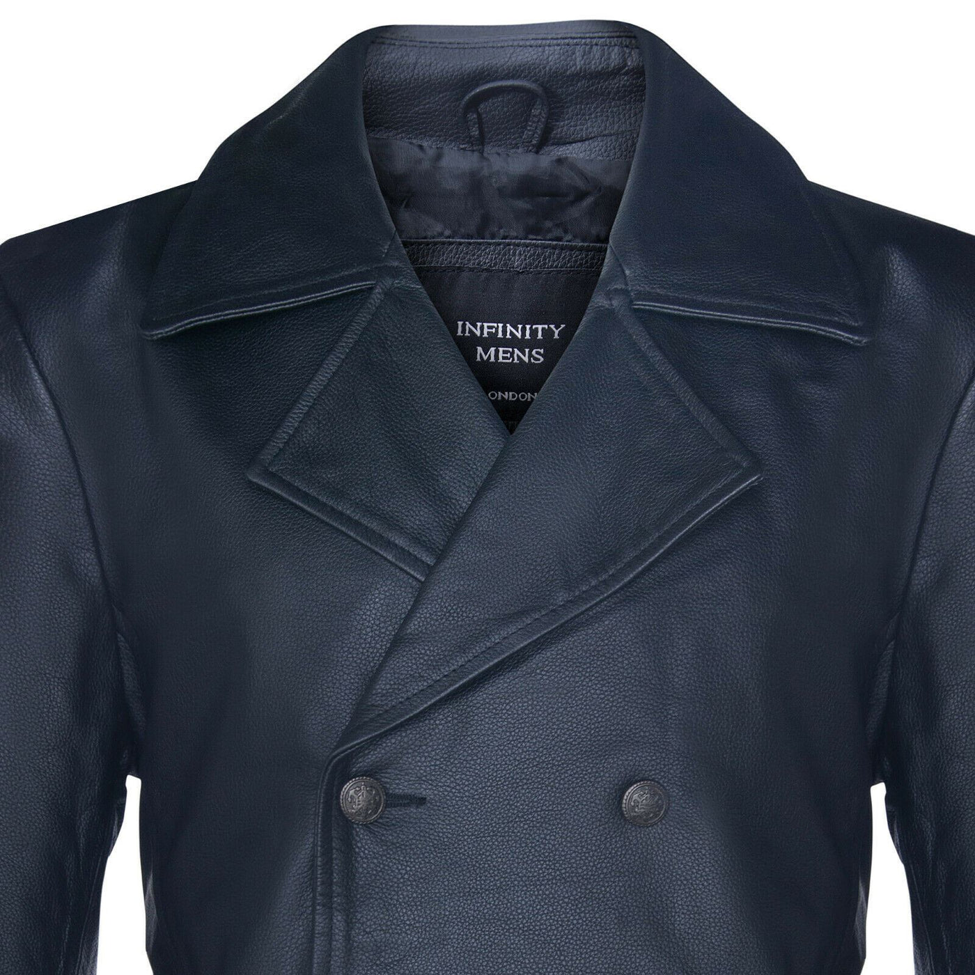 Mens Cowhide Leather Peacoat-Cordoba