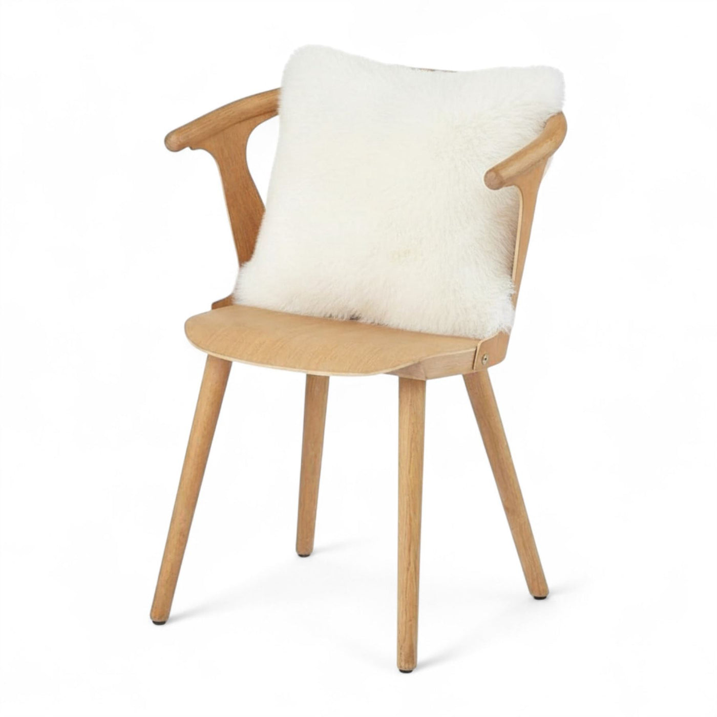 Luxury Genuine Sheepskin  40x40cm Real Wool Single Sided Cushion
