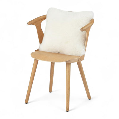 Luxury Genuine Sheepskin  40x40cm Real Wool Single Sided Cushion