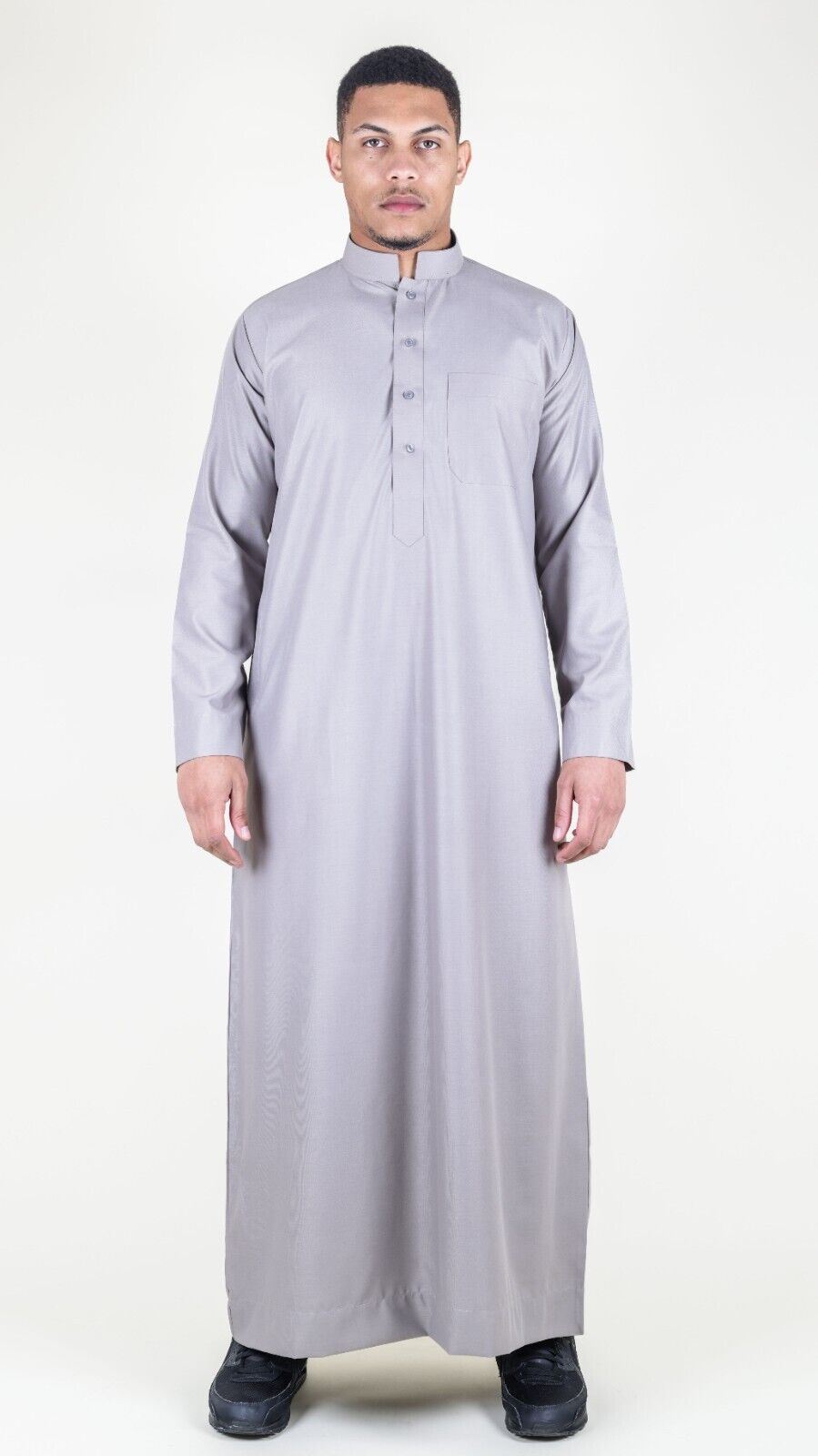 Mens Thobe Jubba Saudi Islamic Arabic Eid Cotton Kaftan Jubbah Umrah Robe