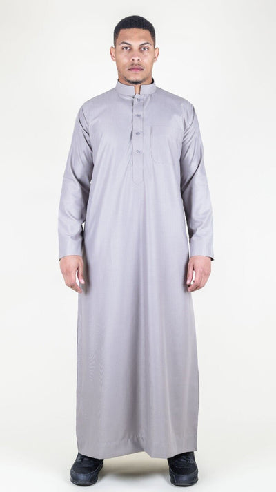 Mens Thobe Jubba Saudi Islamic Arabic Eid Cotton Kaftan Jubbah Umrah Robe