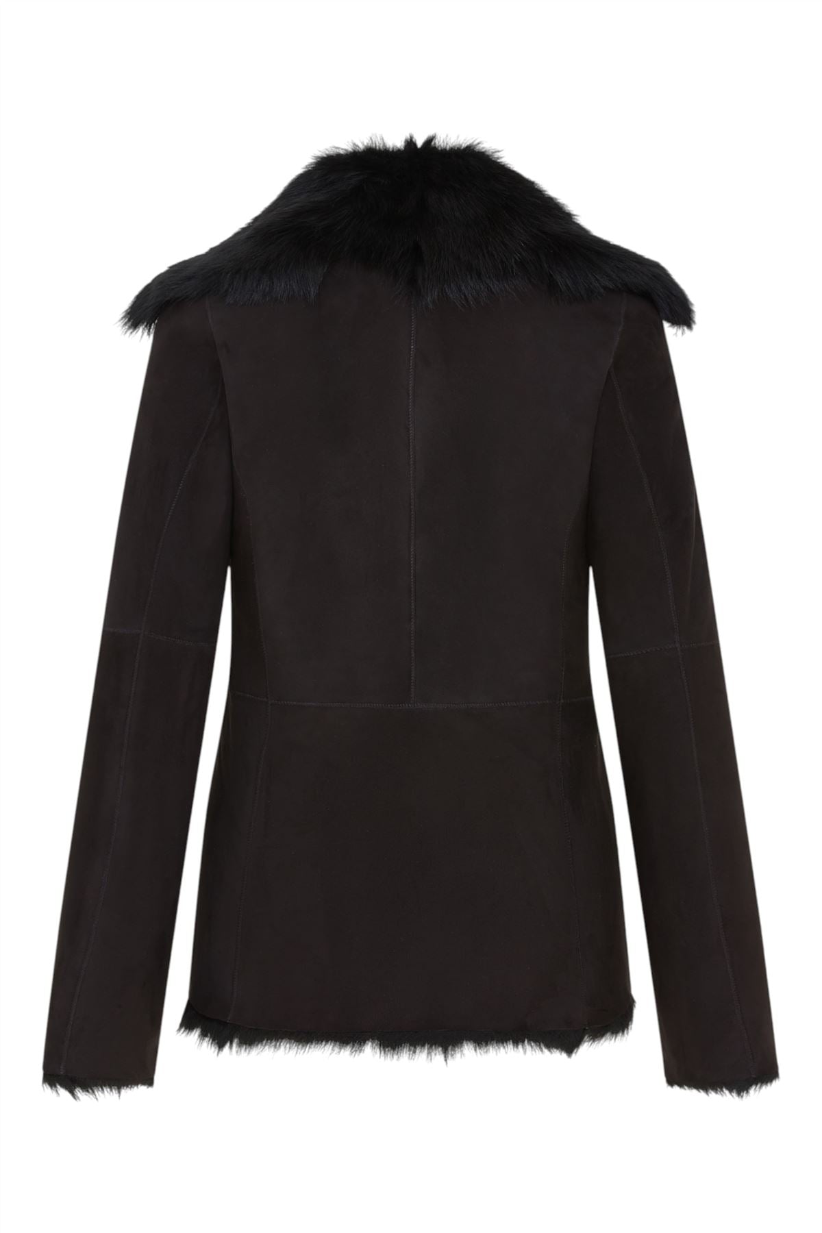 Women's Sheepskin Toscana Shearling Suede Leather Jacket - Noiré