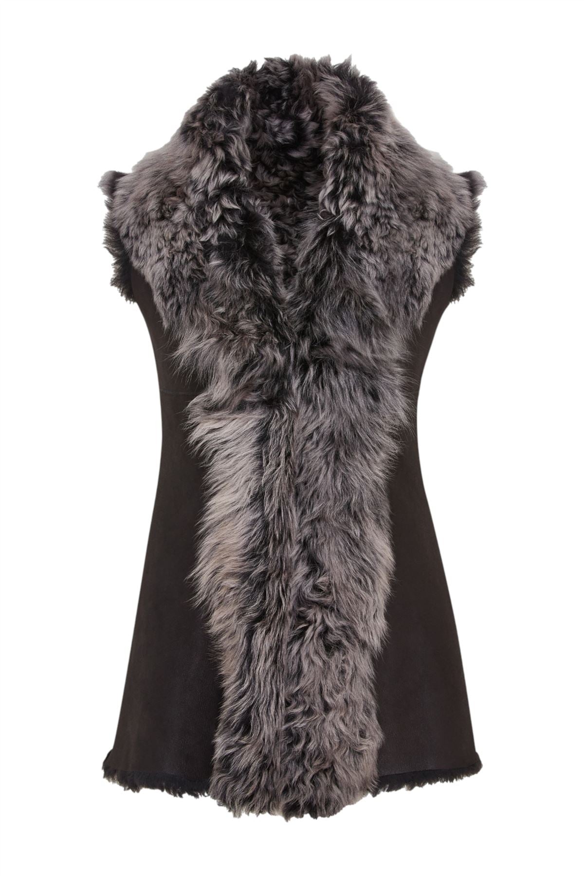 Women's Toscana Shearling Nappa Leather Sheepskin Gilet - Parkes