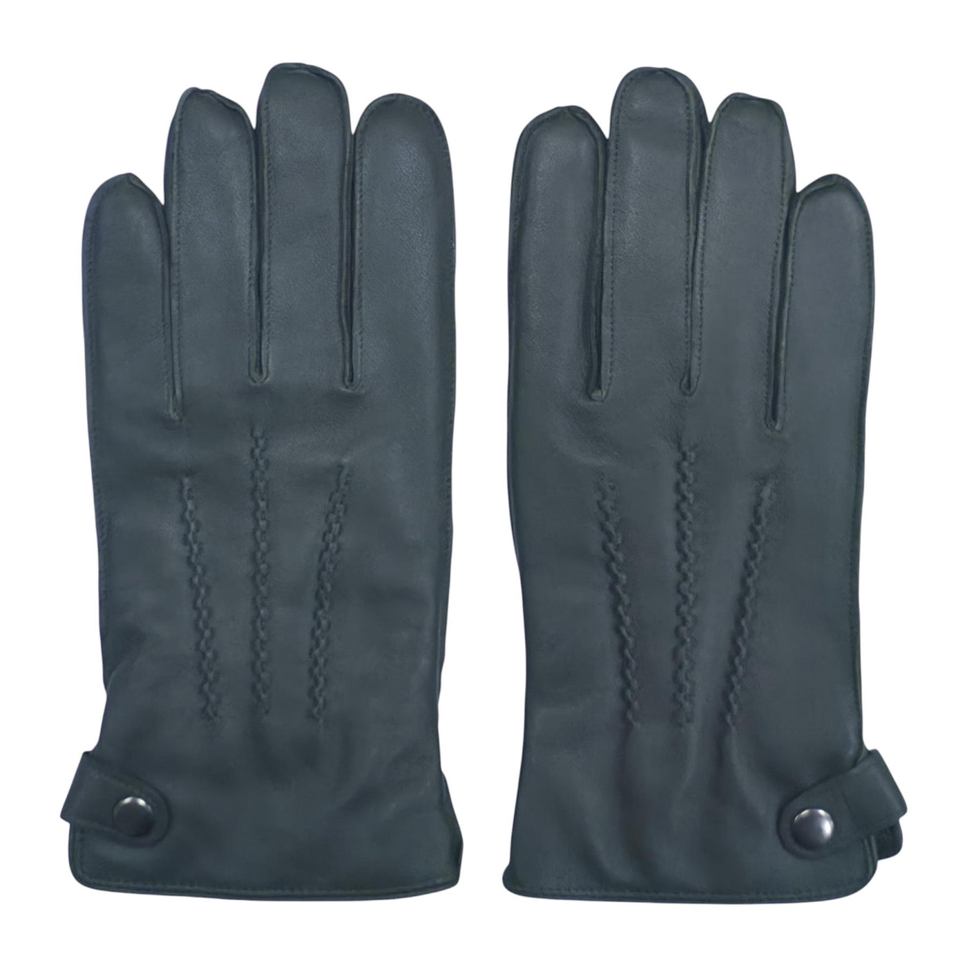 Men’s Italian Leather Warm Wool-Lined Winter Gloves - M-LGV-505