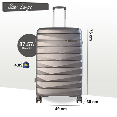 Strong Hard Shell TSA Suitcase Set 8 Wheel Cabin Luggage Holiday Travel Case