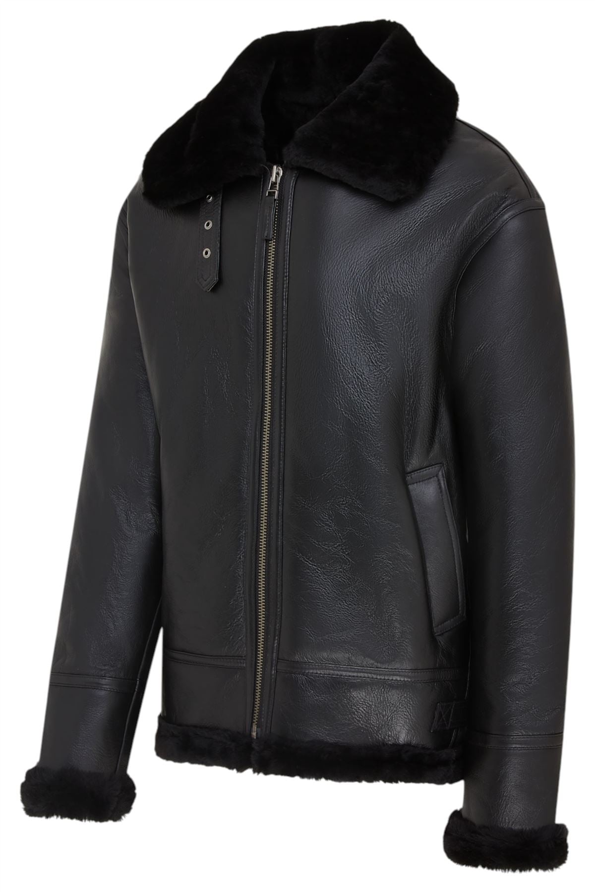 Mens B3 Aviator Real Sheepskin Leather Flying Jacket-Oxford