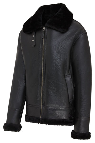 Mens B3 Aviator Real Sheepskin Leather Flying Jacket-Oxford