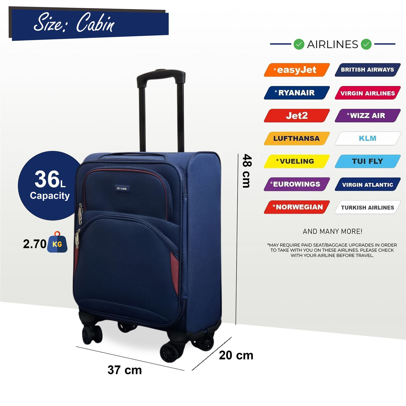 Expandable Soft 8 Wheel Lightweight Suitcase Luggage Travel Bags Set