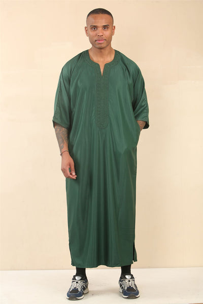 Men's Moroccan Thobe Djellaba Jubba Robe Eid