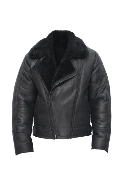 Mens Sheepskin Leather WW2 Bomber Jacket-Haverhill