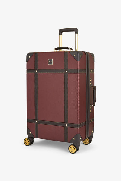 Vintage Hard Shell Luggage Trunk Suitcase Set