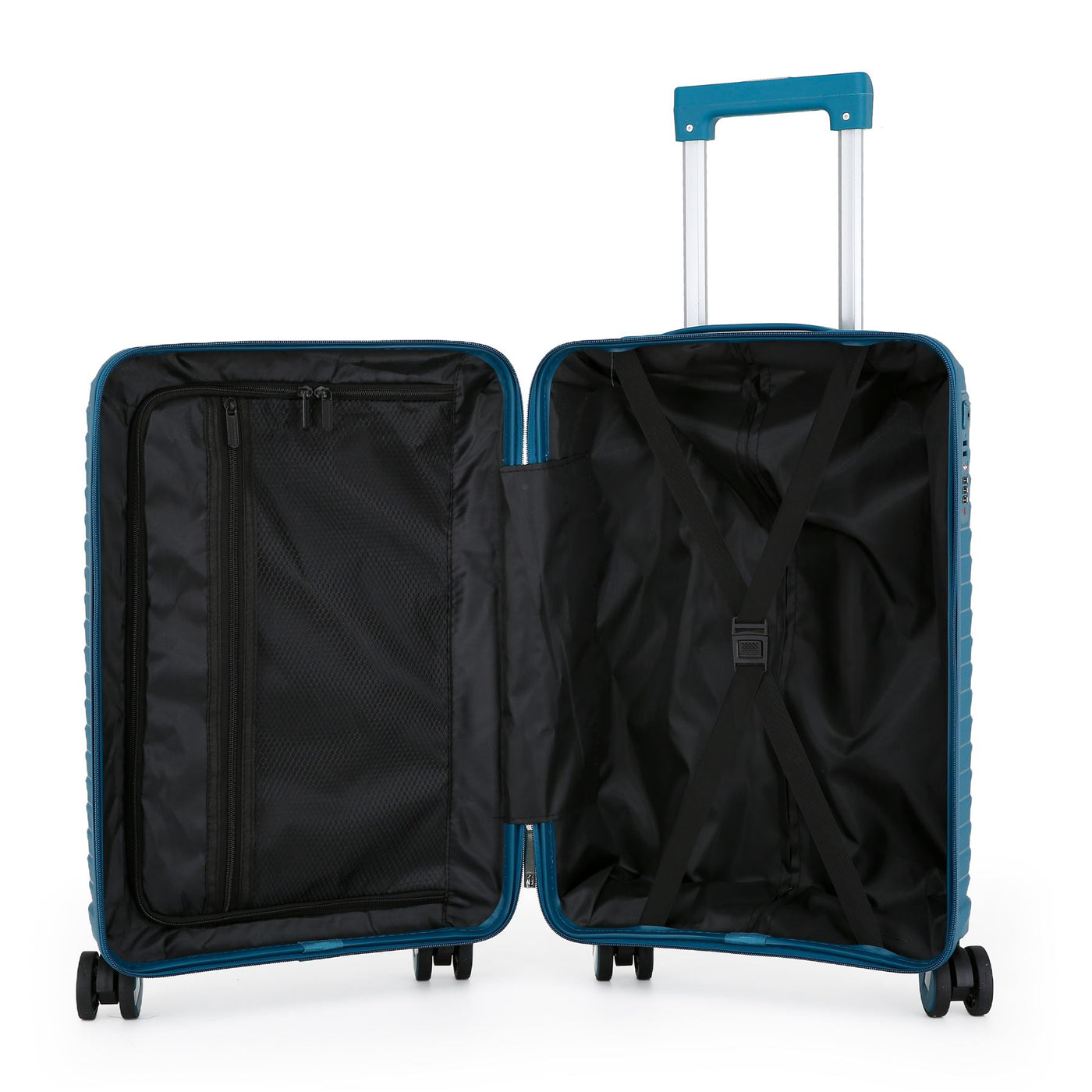 Hard Shell Suitcase Cabin TSA Luggage Travel Set