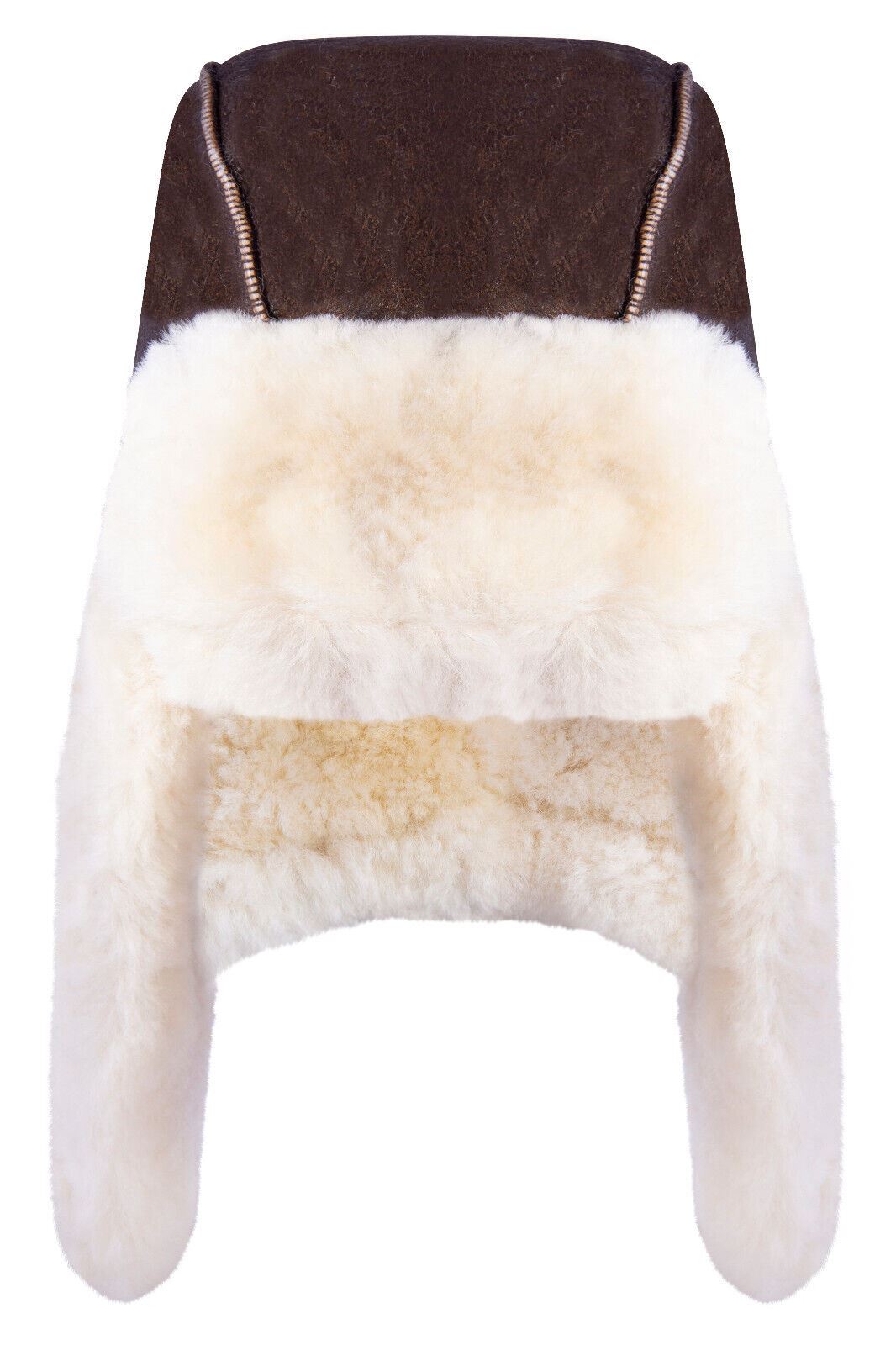 Men's Arnold RAF Aviator Real Shearling Flying Bomber Sheepskin Leather Jacket - Foto 5