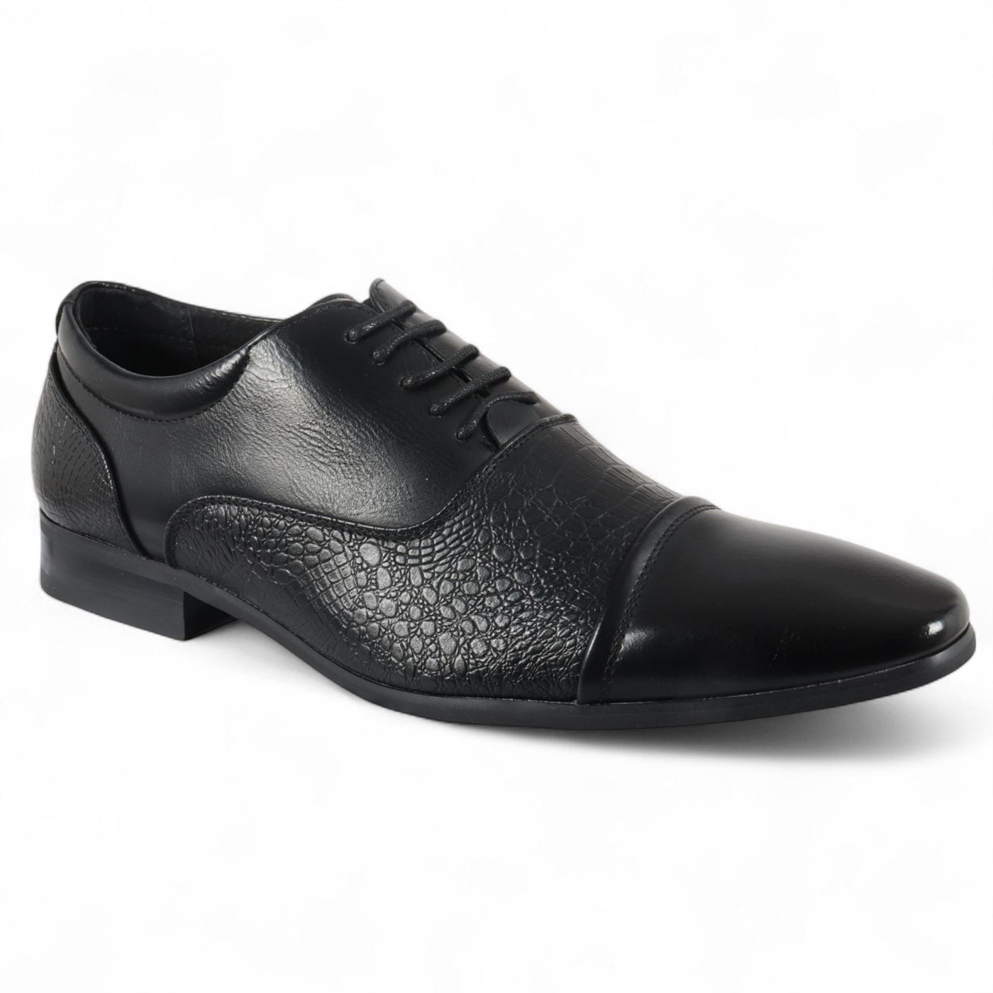 Men's Black Classic Lace-Up Brogue Formal Shoes