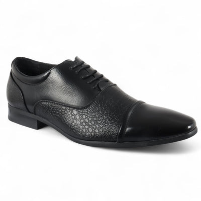 Men's Black Classic Lace-Up Brogue Formal Shoes