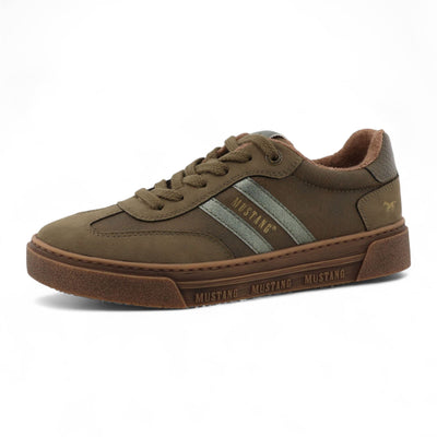 Mustang Women's Olive Green Street Platform Sneakers Shoes